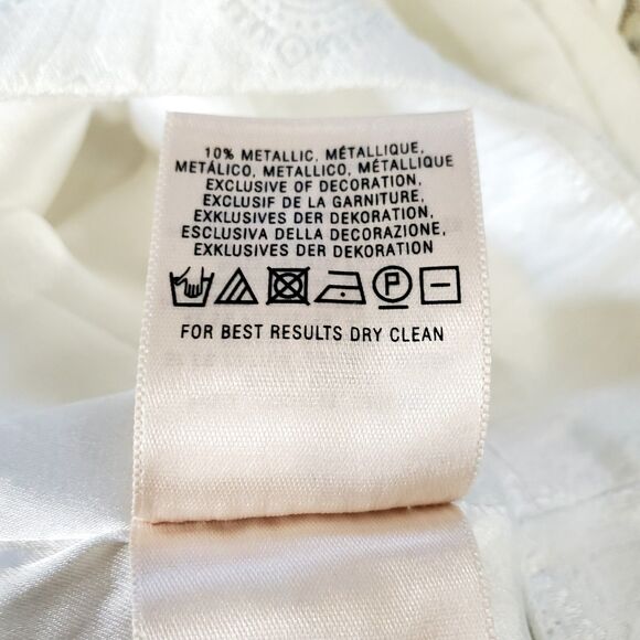 Anthropologie Maeve Dress Womens Size 0 Graced White Beaded Jeweled Swing New - Picture 12 of 12